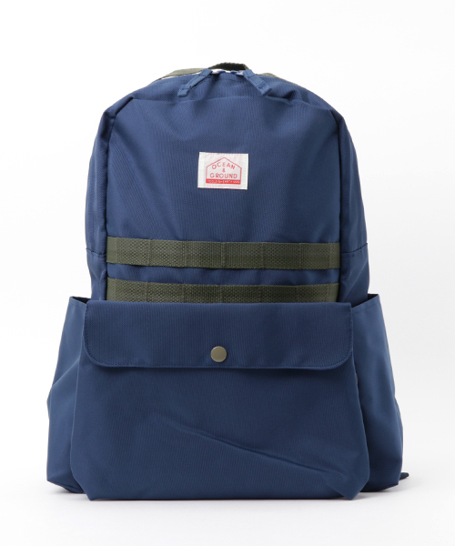 Ocean&Ground(オーシャン&グラウンド)の「DAYPACK 2WAY PACK MORE(L)(バックパック/リュック)」|ネイビー