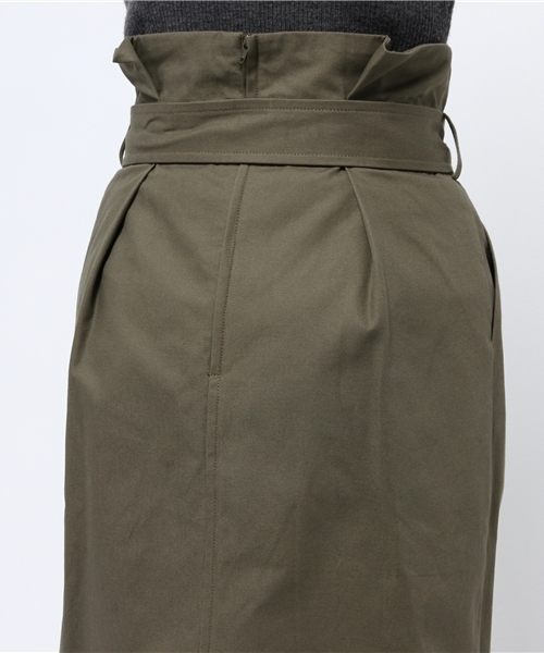 N.（N. Natural Beauty Basic）（エヌエヌナチュラルビューティーベーシック）の「チノハイウエストリボンミモレスカート（スカート・レディース・カーキ/ベージュ・SMALL/MEDIUM）」の7枚目の写真