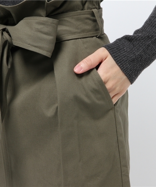 N.（N. Natural Beauty Basic）（エヌエヌナチュラルビューティーベーシック）の「チノハイウエストリボンミモレスカート（スカート・レディース・カーキ/ベージュ・SMALL/MEDIUM）」の9枚目の写真