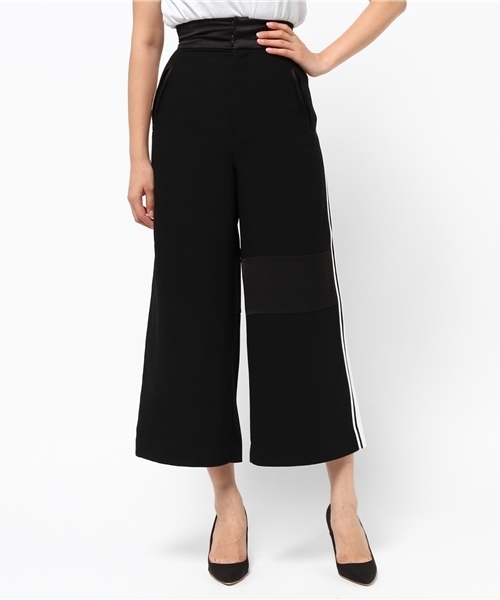 SLY（スライ）の「SIDE LINE HW WIDE PT（その他パンツ・レディース・ブラック・2/1/0）」の2枚目の写真