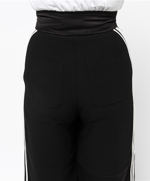 SLY（スライ）の「SIDE LINE HW WIDE PT（その他パンツ・レディース・ブラック・2/1/0）」の5枚目の写真