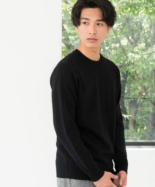 green label relaxing（グリーンレーベルリラクシング）の「KC WO/MILANORIB C/N 12G ニット◆（ニット/セーター・メンズ・ホワイト/ブラック/その他・SMALL/MEDIUM/LARGE/X-LARGE）」の3枚目の写真