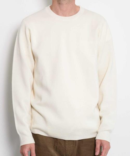 green label relaxing（グリーンレーベルリラクシング）の「KC WO/MILANORIB C/N 12G ニット◆（ニット/セーター・メンズ・ホワイト/ブラック/その他・SMALL/MEDIUM/LARGE/X-LARGE）」の9枚目の写真