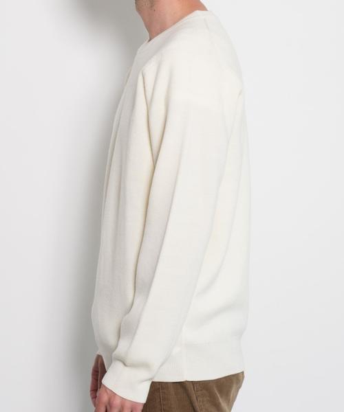 green label relaxing（グリーンレーベルリラクシング）の「KC WO/MILANORIB C/N 12G ニット◆（ニット/セーター・メンズ・ホワイト/ブラック/その他・SMALL/MEDIUM/LARGE/X-LARGE）」の10枚目の写真