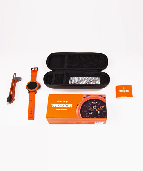NIXON(ニクソン)の「THE MISSION =android wear=(アナログ腕時計・メンズ・ブラック/グレー/オレンジ・FREE)」の9枚目の写真