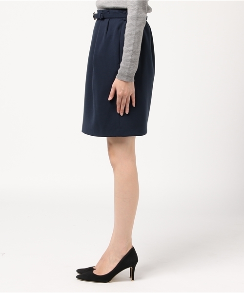 VIS（ビス）の「ベルト付きタックコクーンスカート（スカート・レディース・ピンク/キャメル/ネイビー・S/M）」の5枚目の写真