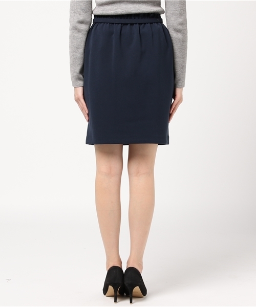 VIS（ビス）の「ベルト付きタックコクーンスカート（スカート・レディース・ピンク/キャメル/ネイビー・S/M）」の6枚目の写真