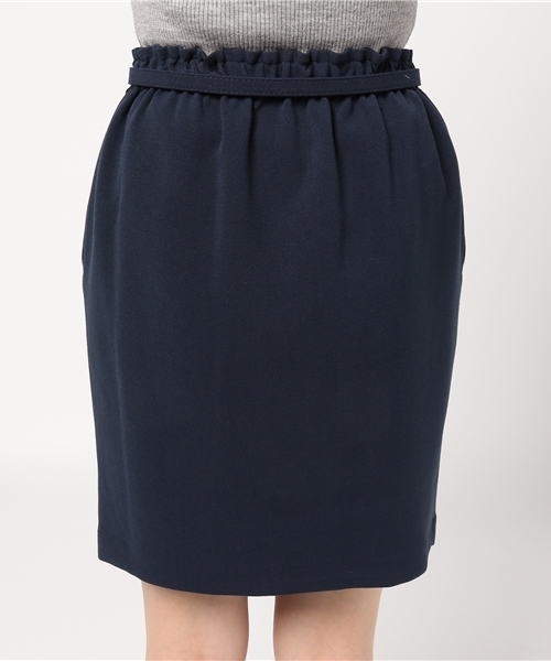 VIS（ビス）の「ベルト付きタックコクーンスカート（スカート・レディース・ピンク/キャメル/ネイビー・S/M）」の8枚目の写真