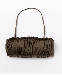 Lepidos | ＜Lepidos＞ソリッドギャザーバンドゥトップ(水着)