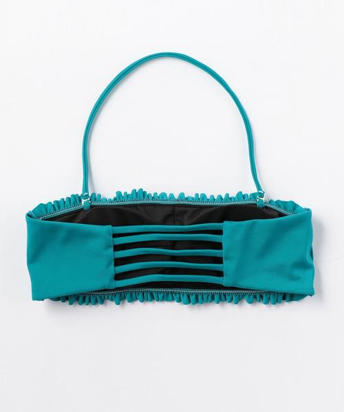 Lepidos（レピドス）の「＜Lepidos＞ソリッドギャザーバンドゥトップ ◆（水着・レディース・ブラック/オリーブ/ターコイズブルー・1/0/2）」の14枚目の写真