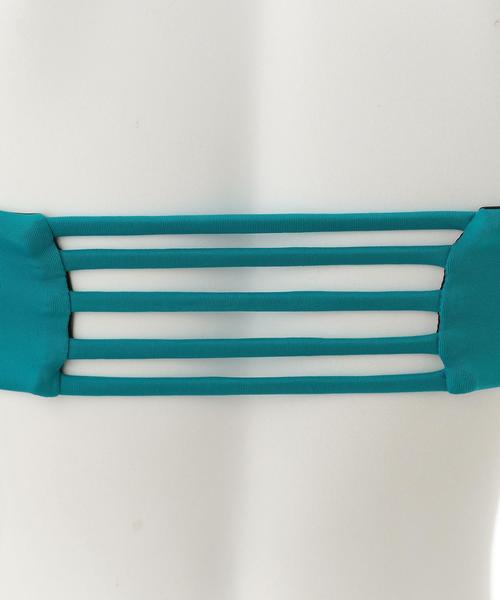 Lepidos（レピドス）の「＜Lepidos＞ソリッドギャザーバンドゥトップ ◆（水着・レディース・ブラック/オリーブ/ターコイズブルー・1/0/2）」の18枚目の写真