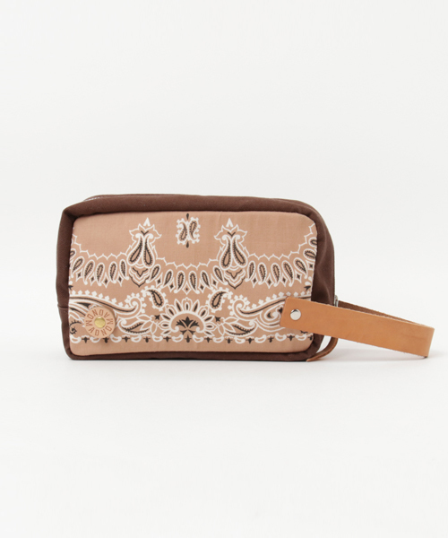 NOMAD(ノマド)の「【NOMAD/ノマド】StorageMiniBag/ミニバッグ、ポーチ(クラッチバッグ・メンズ・サックスブルー/ライトブラウン・FREE)」の1枚目の写真