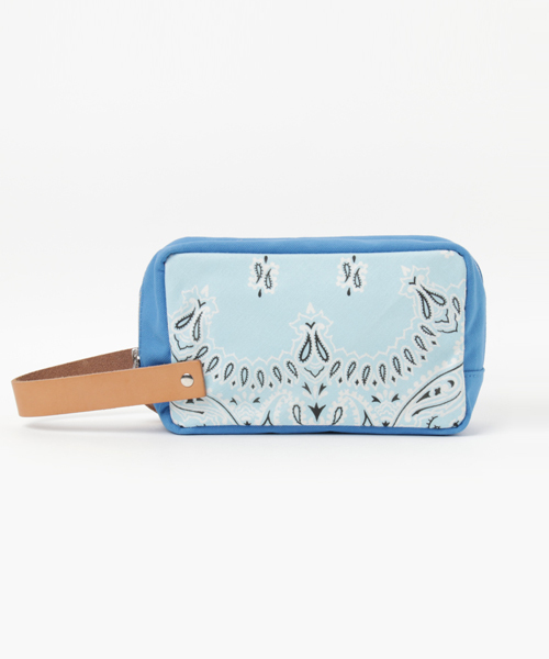 NOMAD(ノマド)の「【NOMAD/ノマド】StorageMiniBag/ミニバッグ、ポーチ(クラッチバッグ・メンズ・サックスブルー/ライトブラウン・FREE)」の4枚目の写真