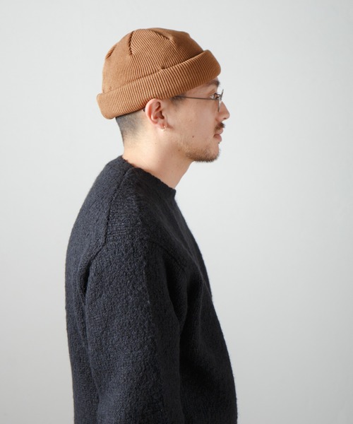 RACAL(ラカル)の「ロールニットキャップ / Roll Knit Cap(ニットキャップ/ビーニー・メンズ・ブラック/ダークグリーン/ブラウン/ネイビー/ピンク/レッド/チャコール/ブルー/マスタード/オレンジ/グレー/ダークブラウン/ベージュ/オリーブ/グリーン/パープル/アイボリー/サックスブルー/ライトブラウン・FREE)」の22枚目の写真