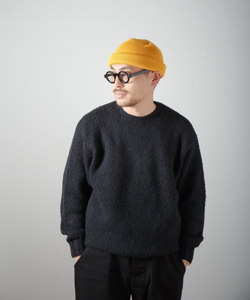 RACAL(ラカル)の「ロールニットキャップ / Roll Knit Cap(ニットキャップ/ビーニー・メンズ・ブラック/ダークグリーン/ブラウン/ネイビー/ピンク/レッド/チャコール/ブルー/マスタード/オレンジ/グレー/ダークブラウン/ベージュ/オリーブ/グリーン/パープル/アイボリー/サックスブルー/ライトブラウン・FREE)」の20枚目の写真