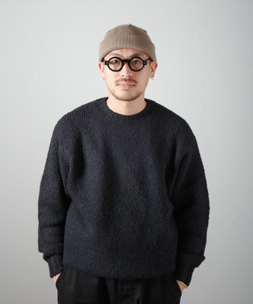 帽子 NKNIT  roll KNIT cap ロールニット Roll Knit グレーボーダー | ニューエラオンライン