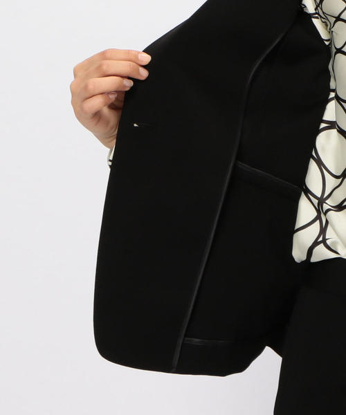 NARACAMICIE(ナラカミーチェ)の「【セットアップ対応】ポンチテーラードジャケット(スーツジャケット・レディース・グレー/ブラック/ネイビー・LARGE/SMALL/MEDIUM/XXX-LARGE)」の8枚目の写真