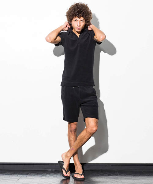 AKM Contemporary（エイケイエムコンテンポラリー）の「AKM Contemporary(エイケイエムコンテンポラリー)サガラ刺繍ロゴパイルショートパンツ（その他パンツ・メンズ・ホワイト/ブラック/ネイビー・SMALL/MEDIUM/LARGE/X-LARGE）」の14枚目の写真