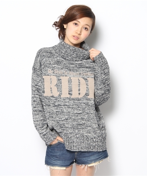 Kastane（カスタネ）の「RIDEタートルニット（ニット/セーター・レディース・オフホワイト/ブラック/ブルー・FREE）」の3枚目の写真