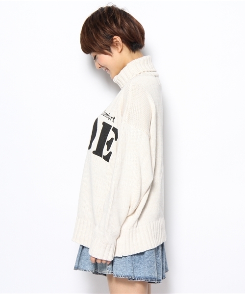 Kastane（カスタネ）の「RIDEタートルニット（ニット/セーター・レディース・オフホワイト/ブラック/ブルー・FREE）」の10枚目の写真