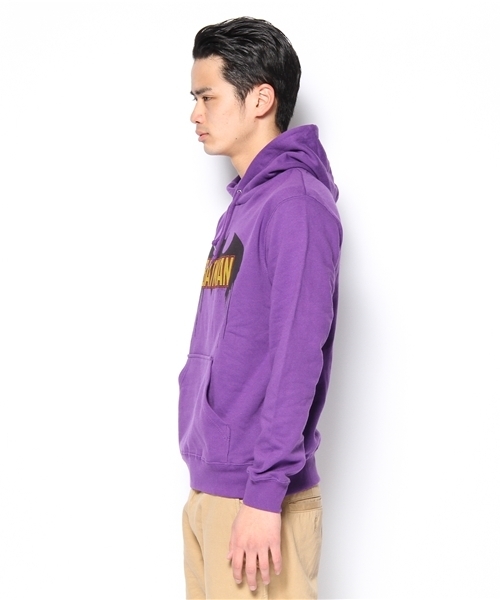 WEGO（ウィゴー）の「WEGO/BATMANプリントパーカー（パーカー・メンズ・杢グレー/パープル・MEDIUM/LARGE）」の4枚目の写真