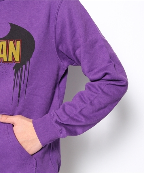 WEGO（ウィゴー）の「WEGO/BATMANプリントパーカー（パーカー・メンズ・杢グレー/パープル・MEDIUM/LARGE）」の7枚目の写真