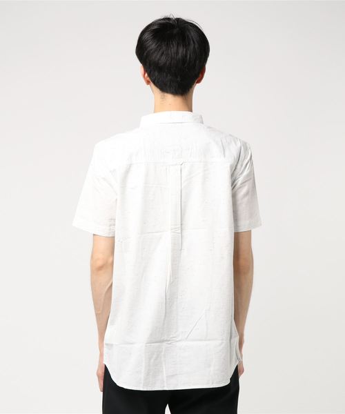 ELEMENT(エレメント)の「ELEMENT メンズ GREENE NEPS SS 半袖シャツ(シャツ/ブラウス・メンズ・ホワイト/ネイビー・MEDIUM/SMALL/LARGE)」の4枚目の写真