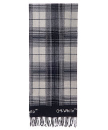 off white | OFF-WHITE チェックブランケットスカーフ(マフラー)