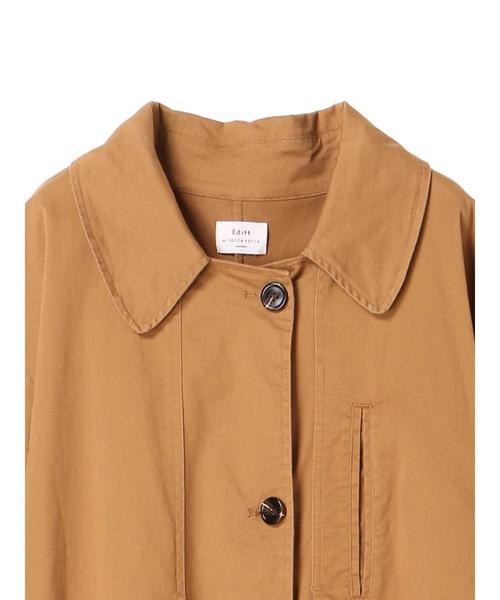 Editt by YECCA VECCA（エディットバイイェッカヴェッカ）の「オーバーサイズトレンチコート（トレンチコート・レディース・ネイビー/キャメル・FREE）」の10枚目の写真