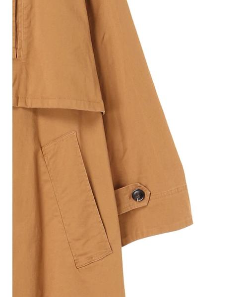 Editt by YECCA VECCA（エディットバイイェッカヴェッカ）の「オーバーサイズトレンチコート（トレンチコート・レディース・ネイビー/キャメル・FREE）」の9枚目の写真