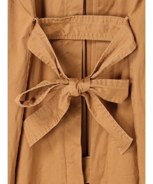 Editt by YECCA VECCA（エディットバイイェッカヴェッカ）の「オーバーサイズトレンチコート（トレンチコート・レディース・ネイビー/キャメル・FREE）」の6枚目の写真