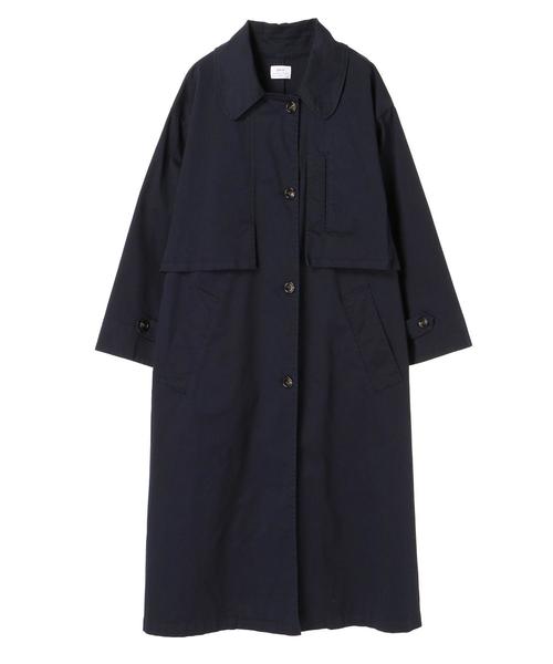 Editt by YECCA VECCA（エディットバイイェッカヴェッカ）の「オーバーサイズトレンチコート（トレンチコート・レディース・ネイビー/キャメル・FREE）」の4枚目の写真