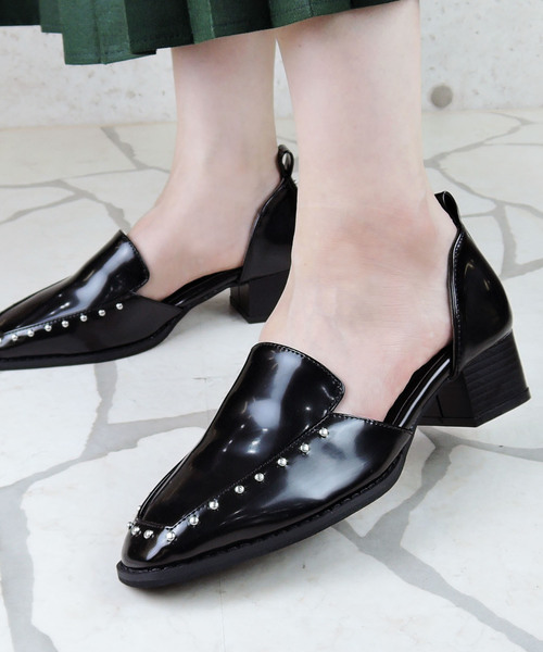 minia（ミニア）の「セパレート スタッズ ローファー [ minia