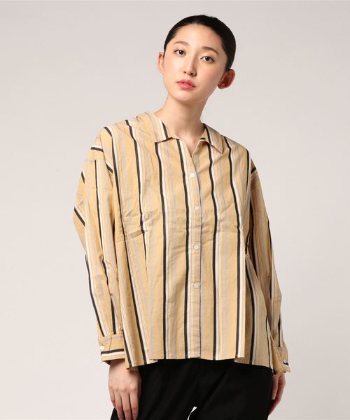 WEGO（ウィゴー）の「WEGO/ヌキ襟ルーズシャツ（シャツ/ブラウス・レディース・オフホワイト/ベージュ系その他4/レッド系その他4・FREE）」の14枚目の写真