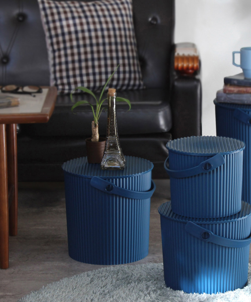 GEORGE'S（ジョージズ）の「オムニウッティ ニュートラル 10L / OMNIOUTIL BUCKET NEUTRAL（収納グッズ・レディース・マスタード/ネイビー/ホワイト/グレー・LARGE）」の3枚目の写真