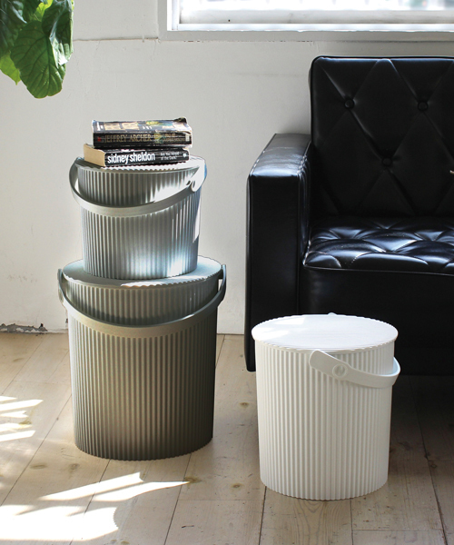 GEORGE'S（ジョージズ）の「オムニウッティ ニュートラル 10L / OMNIOUTIL BUCKET NEUTRAL（収納グッズ・レディース・マスタード/ネイビー/ホワイト/グレー・LARGE）」の5枚目の写真