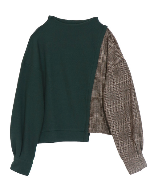 &g'aime（アンジェム）の「【&g'aime】チェックスイッチプルオーバー（シャツ/ブラウス・レディース・ブラック/ブラウン/グリーン・FREE）」の8枚目の写真