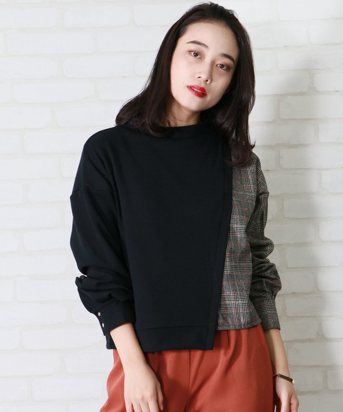 &g'aime（アンジェム）の「【&g'aime】チェックスイッチプルオーバー（シャツ/ブラウス・レディース・ブラック/ブラウン/グリーン・FREE）」の15枚目の写真