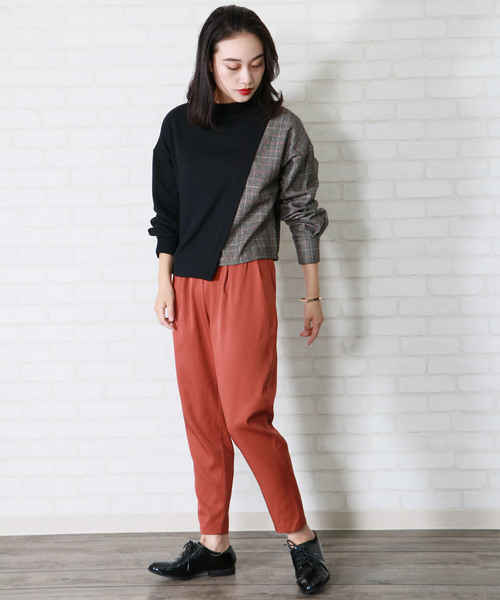 &g'aime（アンジェム）の「【&g'aime】チェックスイッチプルオーバー（シャツ/ブラウス・レディース・ブラック/ブラウン/グリーン・FREE）」の14枚目の写真