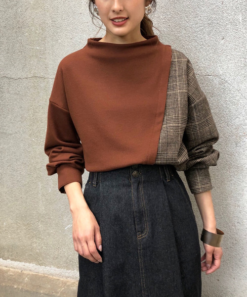 &g'aime（アンジェム）の「【&g'aime】チェックスイッチプルオーバー（シャツ/ブラウス・レディース・ブラック/ブラウン/グリーン・FREE）」の12枚目の写真