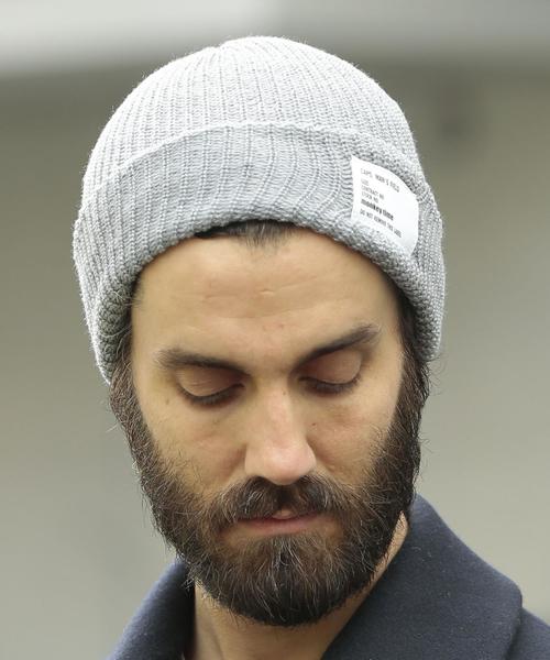 MONKEY TIME（モンキータイム）の「＜monkey time＞ SOLID AZE BEANIE/ビーニー：◆（ニットキャップ/ビーニー・メンズ・オフホワイト/ブラック/グレー/レッド/ワインレッド/ダークグリーン/ロイヤルブルー/ネイビー/ダークグレー/ブラウン/コバルトブルー/ホワイト/ライトグレー/オリーブ・フリー）」の5枚目の写真