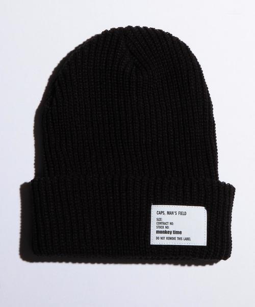 MONKEY TIME（モンキータイム）の「＜monkey time＞ SOLID AZE BEANIE/ビーニー：◆（ニットキャップ/ビーニー・メンズ・オフホワイト/ブラック/グレー/レッド/ワインレッド/ダークグリーン/ロイヤルブルー/ネイビー/ダークグレー/ブラウン/コバルトブルー/ホワイト/ライトグレー/オリーブ・フリー）」の21枚目の写真