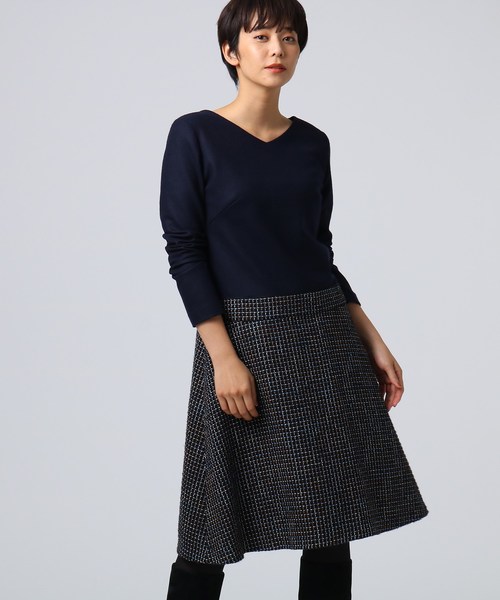 Untitled アンタイトル の ツイードドッキングワンピース ワンピース Wear