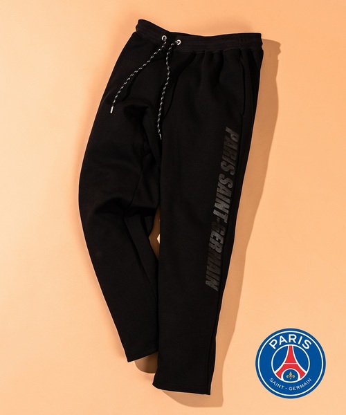 EDIFICE(エディフィス)の「PSG × EDIFICE パリサンジェルマン SIDE PRINT SWEAT PANTS(その他パンツ・メンズ・ブラック×ホワイト/ブラック×ブラック・SMALL/MEDIUM/LARGE)」の2枚目の写真