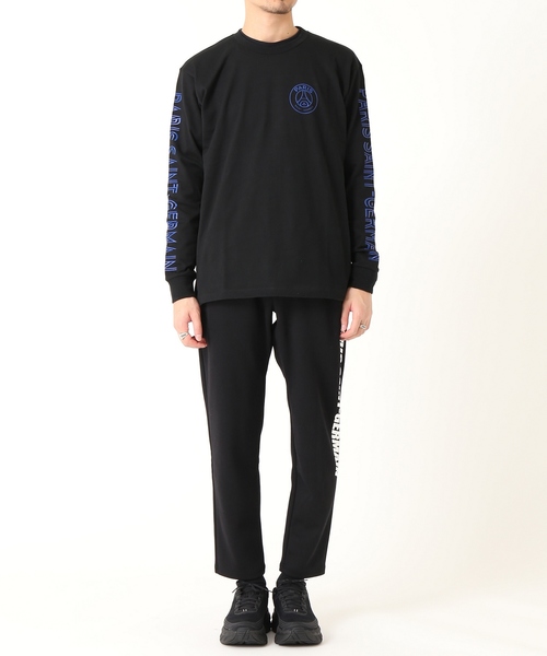 EDIFICE(エディフィス)の「PSG × EDIFICE パリサンジェルマン SIDE PRINT SWEAT PANTS(その他パンツ・メンズ・ブラック×ホワイト/ブラック×ブラック・SMALL/MEDIUM/LARGE)」の4枚目の写真