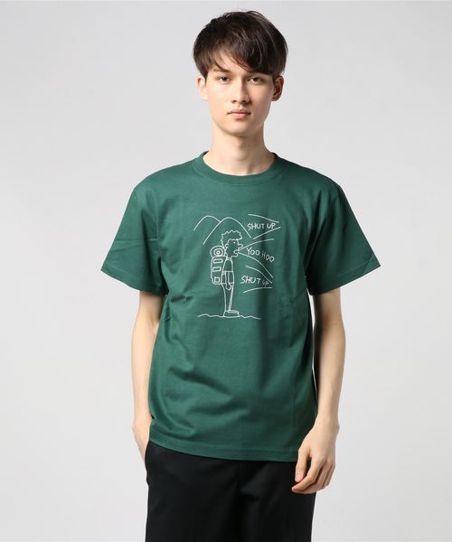BAMBOO SHOOTS（バンブーシュート）の「BAMBOO SHOOTS / YAMABIKO（Tシャツ/カットソー・メンズ・ホワイト/ネイビー/グリーン・SMALL/MEDIUM/LARGE/X-LARGE）」の3枚目の写真