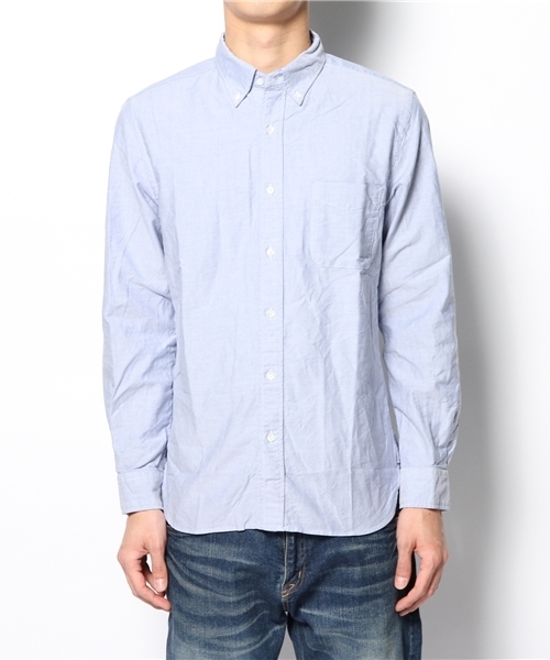 BEAMS PLUS（ビームスプラス）の「BEAMS PLUS / スリムフィット オックスフォード ボタンダウンシャツ（シャツ/ブラウス・メンズ・ホワイト/ブルー・X-SMALL/LARGE/SMALL/MEDIUM/X-LARGE/XX-LARGE）」の13枚目の写真