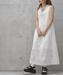w closet | ペイズリー柄総刺繍レースワンピース(ワンピース)