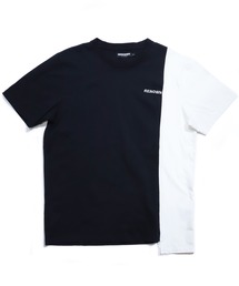 『Renowned LA / リナウンド』Withering Man Split Tee / スカルTシャツ 切り替え