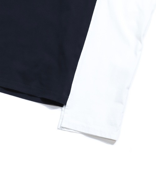 Renowned LA(リナウンドエルエー)の「『Renowned LA / リナウンド』Withering Man Split Tee / スカルTシャツ 切り替え(Tシャツ/カットソー・メンズ・ホワイト×ブラック・XL/S/M/L)」の9枚目の写真